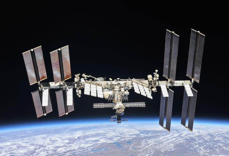 ISS orbiting Earth