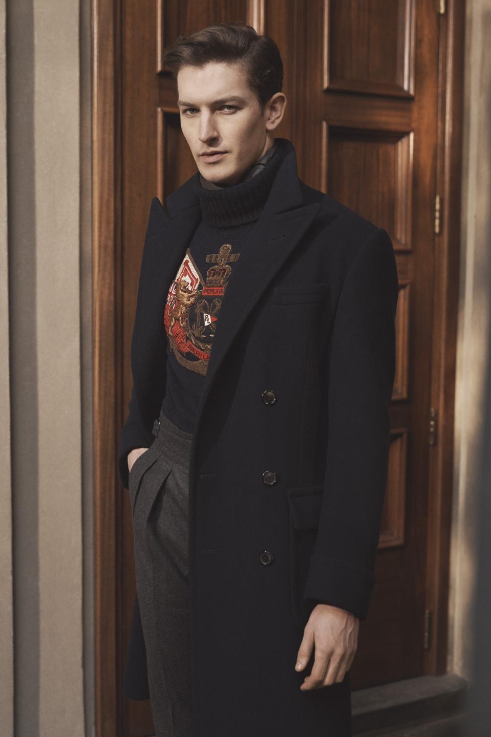 Ralph Lauren Wool-Cashmere Peacoat