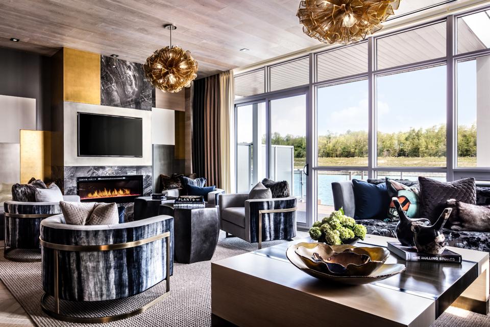 A ski chalet-inspired home.