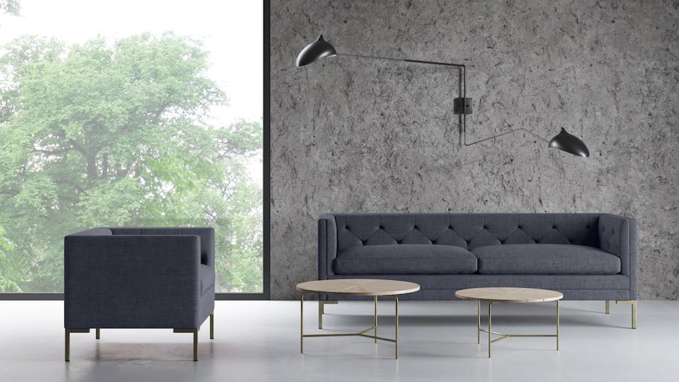 A BenchMade Modern sofa and chair