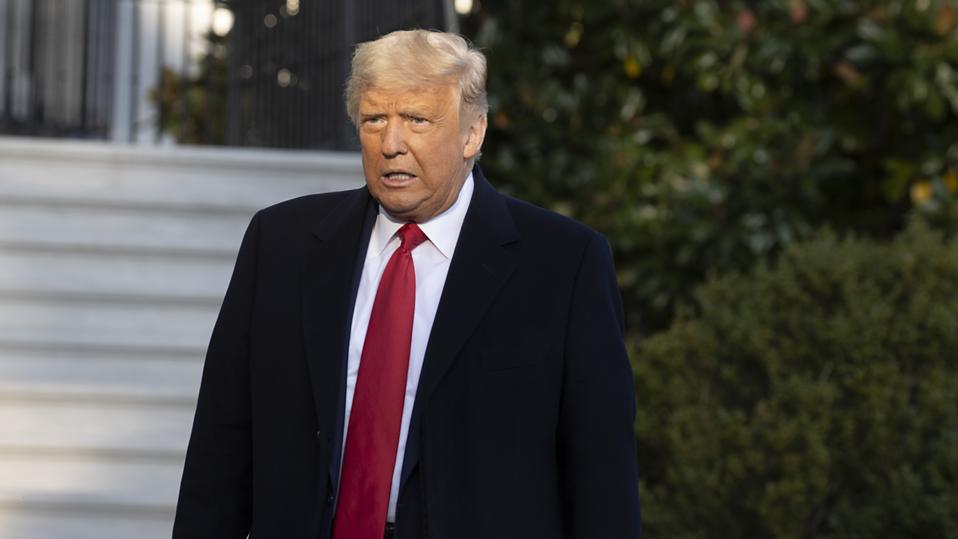 President Trump Departs For Campaign Rally In North Carolina