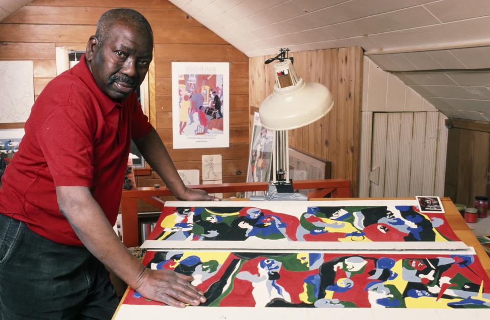 Artist Jacob Lawrence Portrait Session