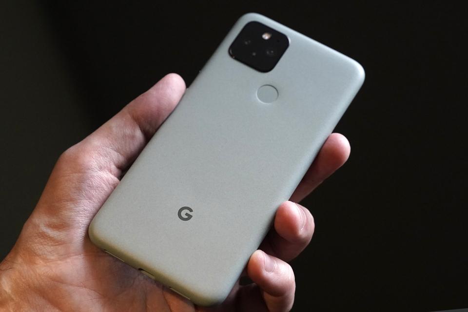 A Google Inc. Pixel 5 smartphone. Photographer: Toru Hanai/Bloomberg