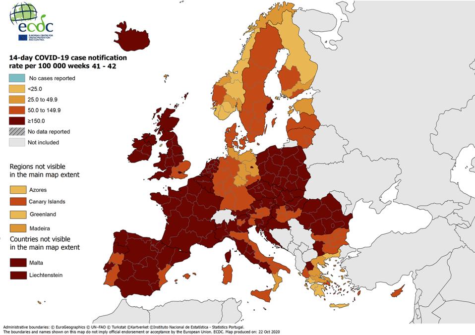 New EU Travel Restrictions, Country By Country, As Covid-19 Rates Soar