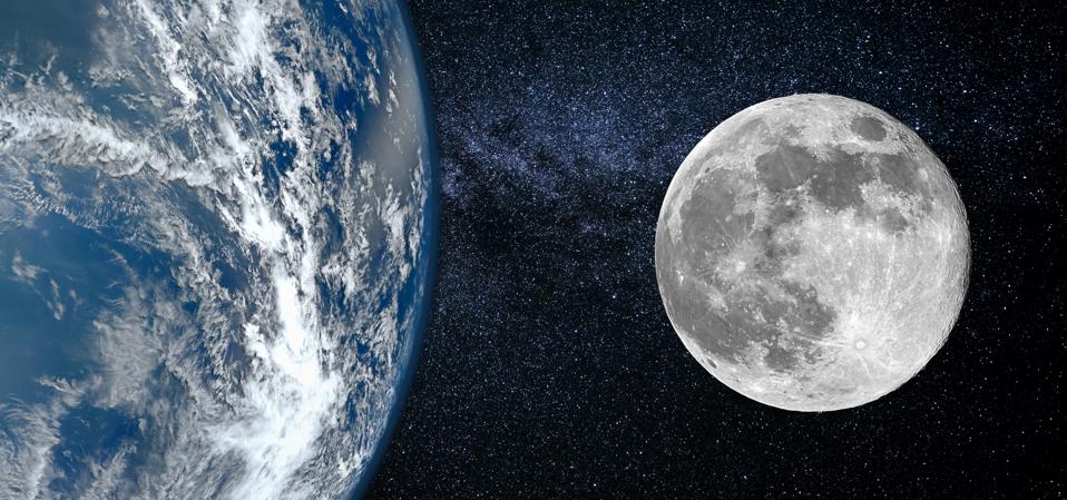 The Moon takes 29.5 days to complete one full orbit of the Earth, so it can return to any particular phase in just shy of a month.