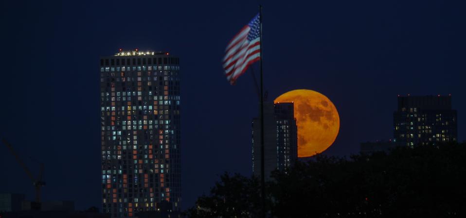 A ″Blue Moon″ is more likely to look orange, at least when it's rising.