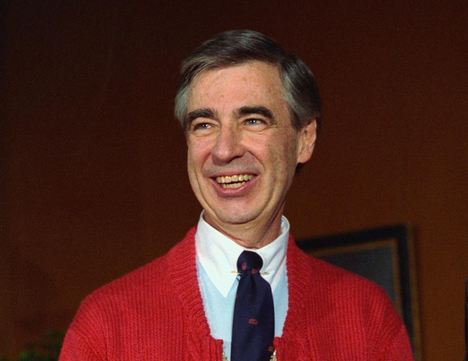 Fred Rogers, of Mister Rogers' Neighborhood, donates his famous red cardigan sweater to the National Museum of American History, Smithsonian Institution.