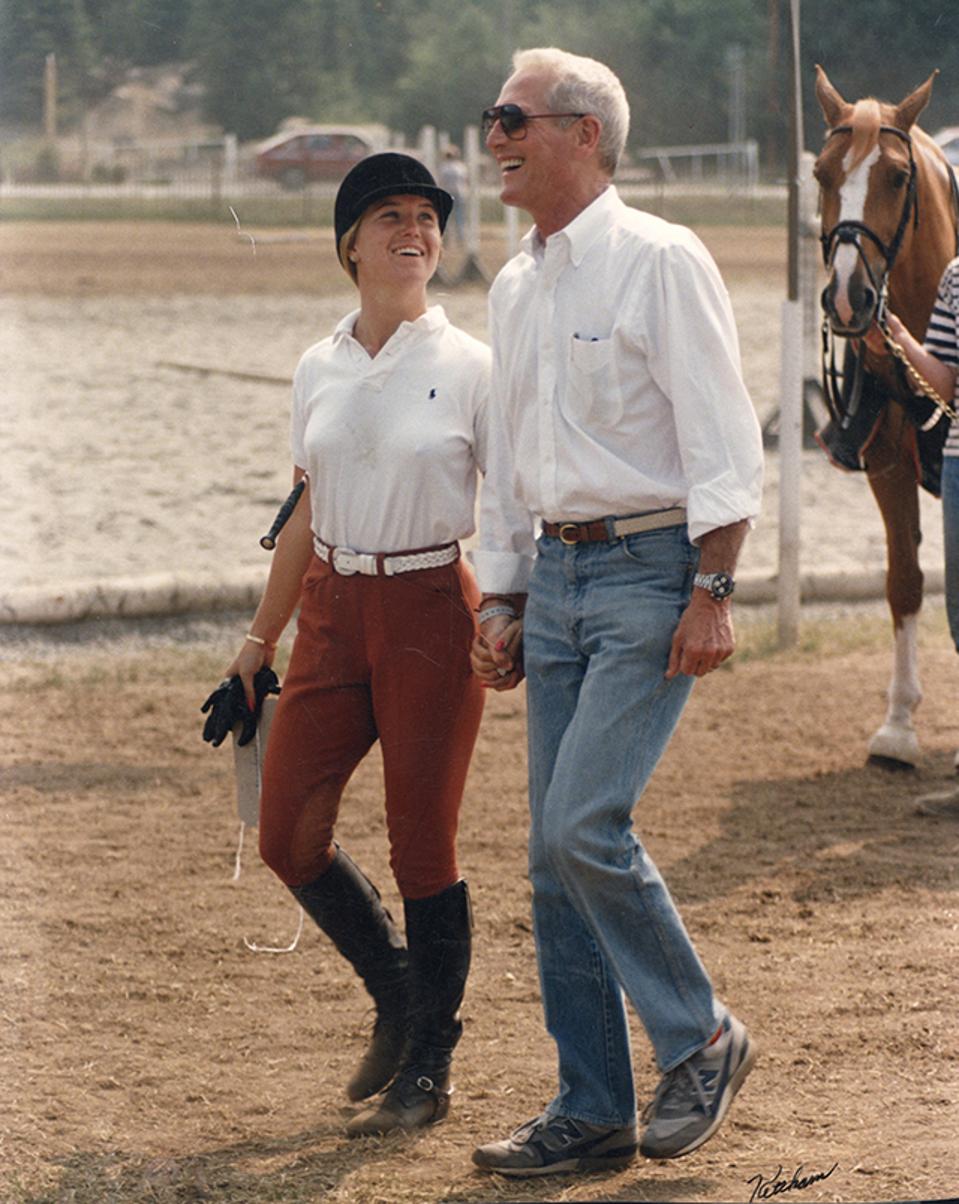 Paul Newman and his daughter, Clea Newman Soderlund.