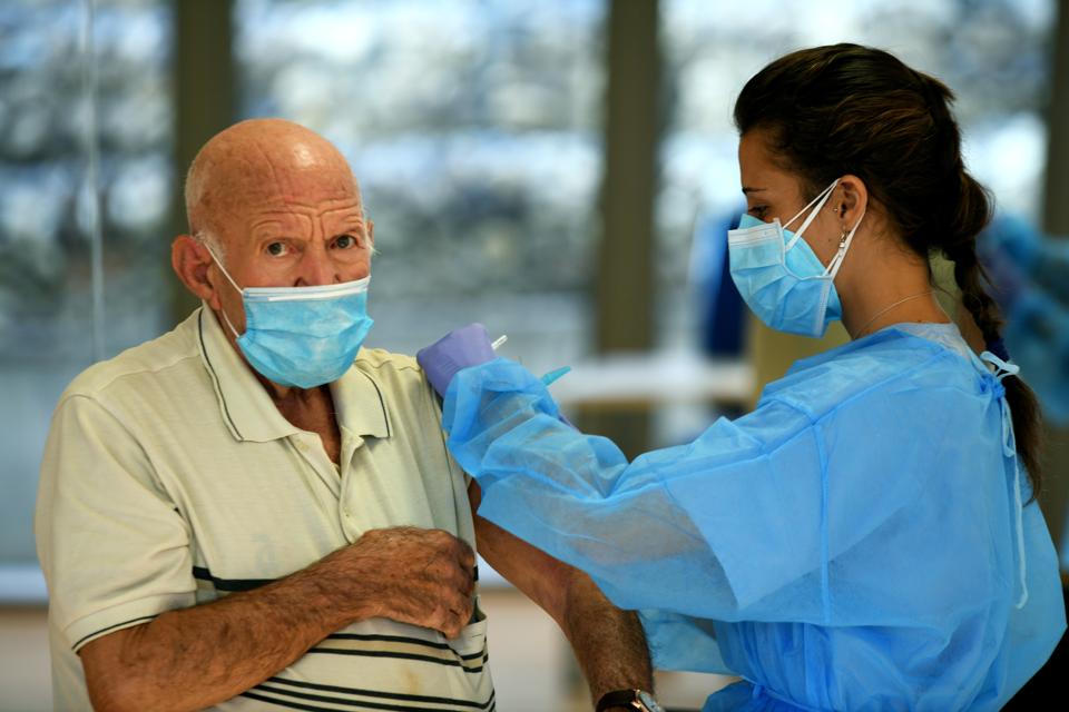 Flu Vaccine Drive During The Second Wave Of Coronavirus Pandemic In Las Rozas