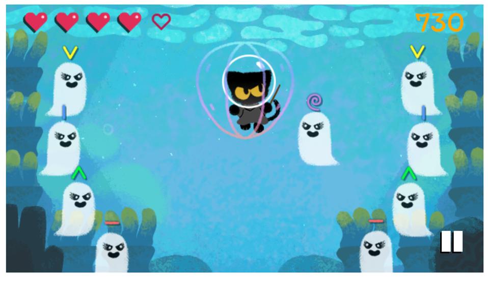 Today S Google Doodle Is A Magic Cat Academy Halloween Game And It S Great Today S Google Doodle Is A Magic Cat Academy Halloween Game And It S Great