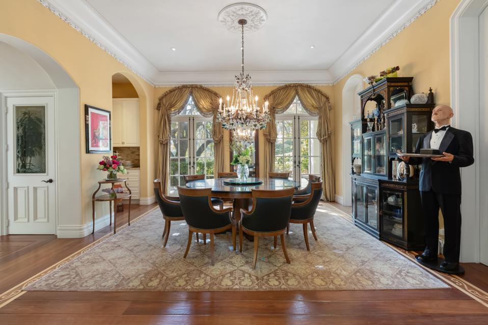 KISS, Gene Simmons, formal dining room, California, luxury, real estate