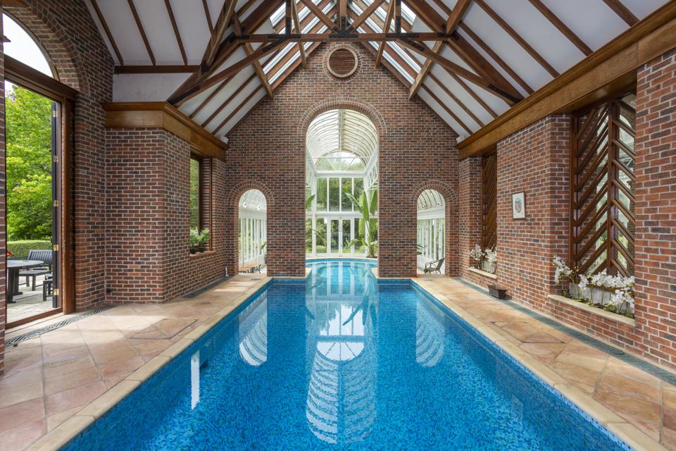 The indoor pool