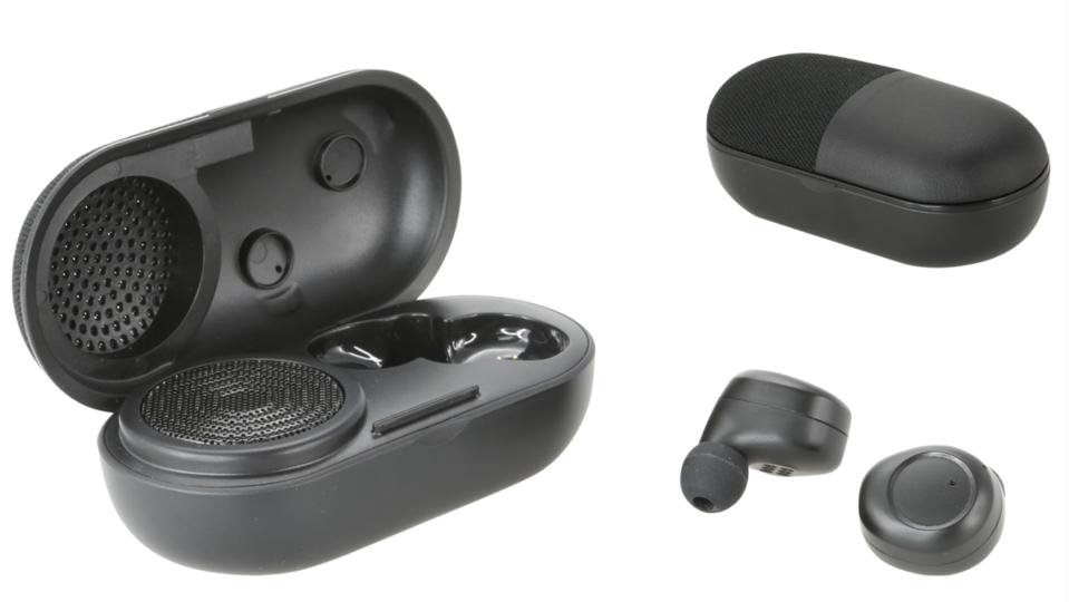 Truly Wire-free Earbuds with Charging Case and Speaker from iLive, black