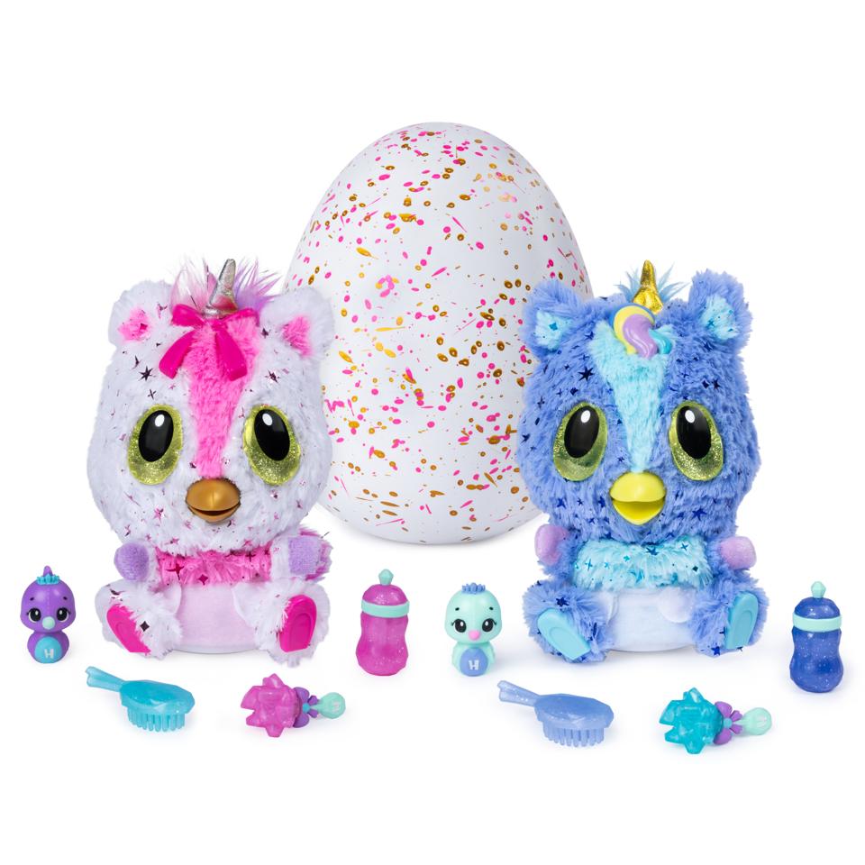 Hatchimals, HatchiBabies Unikeets, Hatching Egg with Interactive Pet Baby