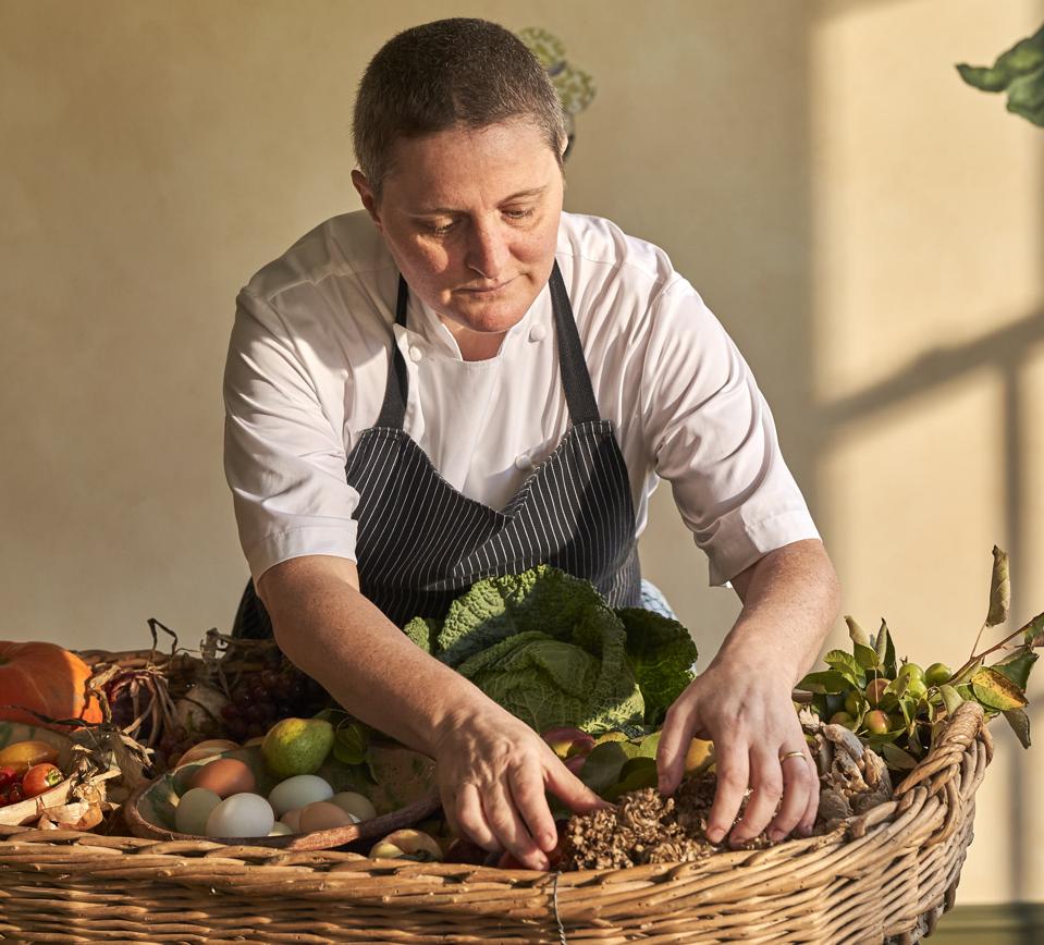 Chef April Bloomfield at work