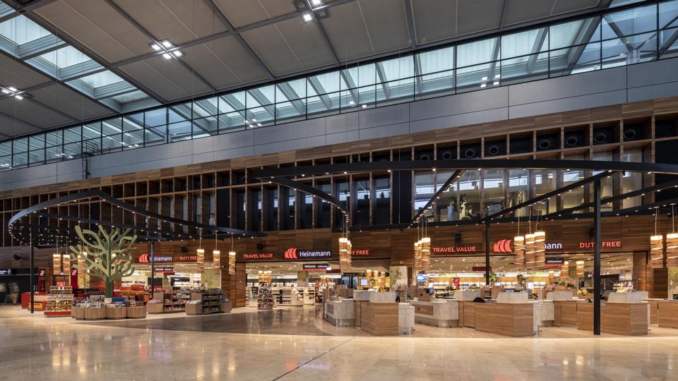 Heinemann's sprawling core duty-free store at Berlin Airport.