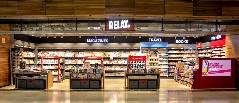 Relay storefront at Berlin Airport.