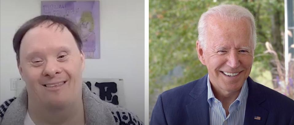 An Artist With Down Syndrome, A Tote Bag, And Joe Biden: How One Man's Work  Led To A Zoom Meeting With His 'Hero' An Artist With Down Syndrome, A Tote Bag, And Joe Biden: How One Man's Work  Led To A Zoom Meeting With His 'Hero'