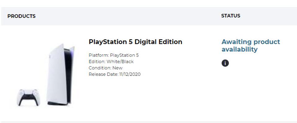 Geoff Keighley On Twitter It Appears That Https T Co Rz6ywnoras Has Some Ps5 Inventory For Sale Sold Out Currently And Gamestop Just Announced It Is Starting To Take Pre Orders Immediately Seems Increasingly Clear That