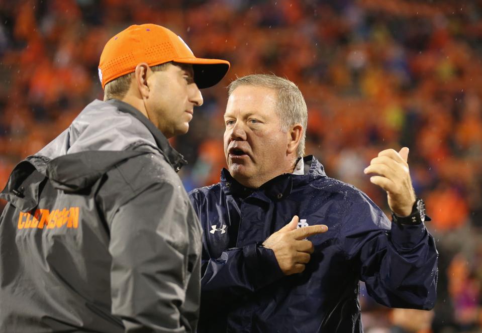 ClemsonNotre Dame Matches National Powers With ‘Different Business Plans’