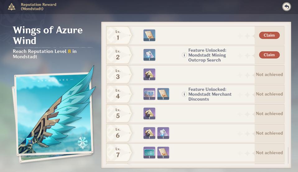 Genshin Impact Reveals Rewards For Massive City Reputation System In Update 1 1