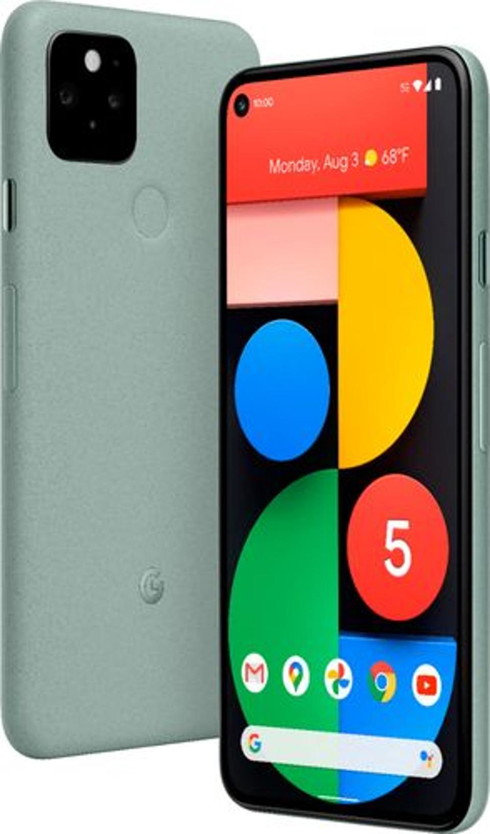 Google - Pixel 5 5G 128GB (Unlocked) - Sorta Sage