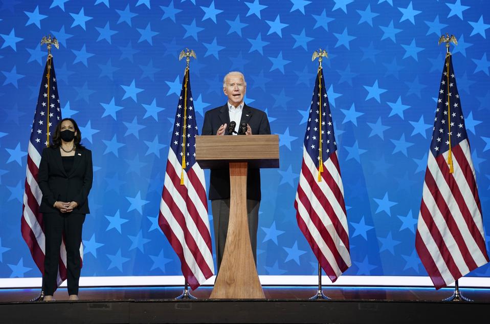 Democratic Presidential Nominee Joe Biden Makes A Statement In Wilmington