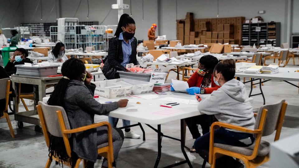 Ballot Counting in Georgia US Election