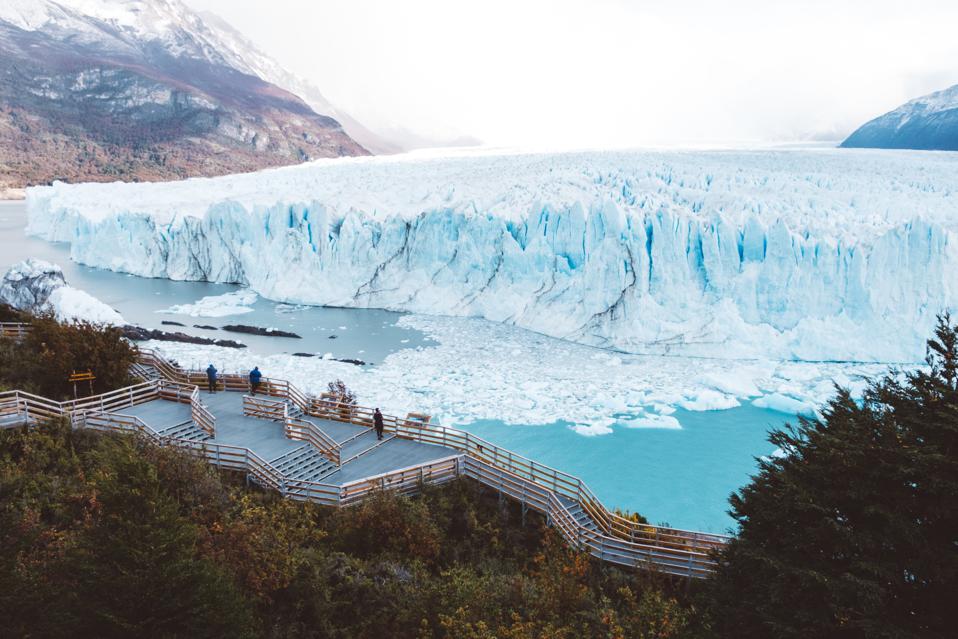 Glaciers around the world have been retreating due to the impact of the climate crisis