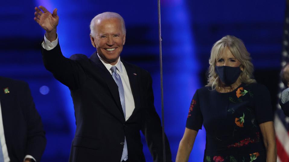 President-Elect Joe Biden And Vice President-Elect Kamala Harris Address The Nation After Election Win