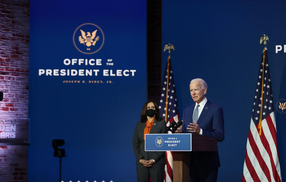 President-Elect Joe Biden Delivers Remarks On Coronavirus And US Economy