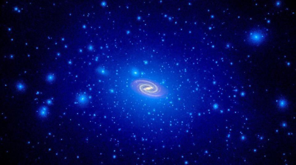 According to models and simulations, all galaxies should be embedded in dark matter halos.