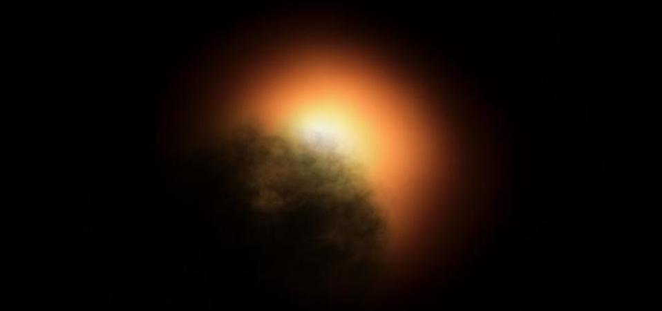 observations by the NASA/ESA Hubble Space Telescope suggest that the unexpected dimming of the supergiant star Betelgeuse was most likely caused by an immense amount of hot material that was ejected into space, forming a dust cloud that blocked starlight coming from the star's surface.
