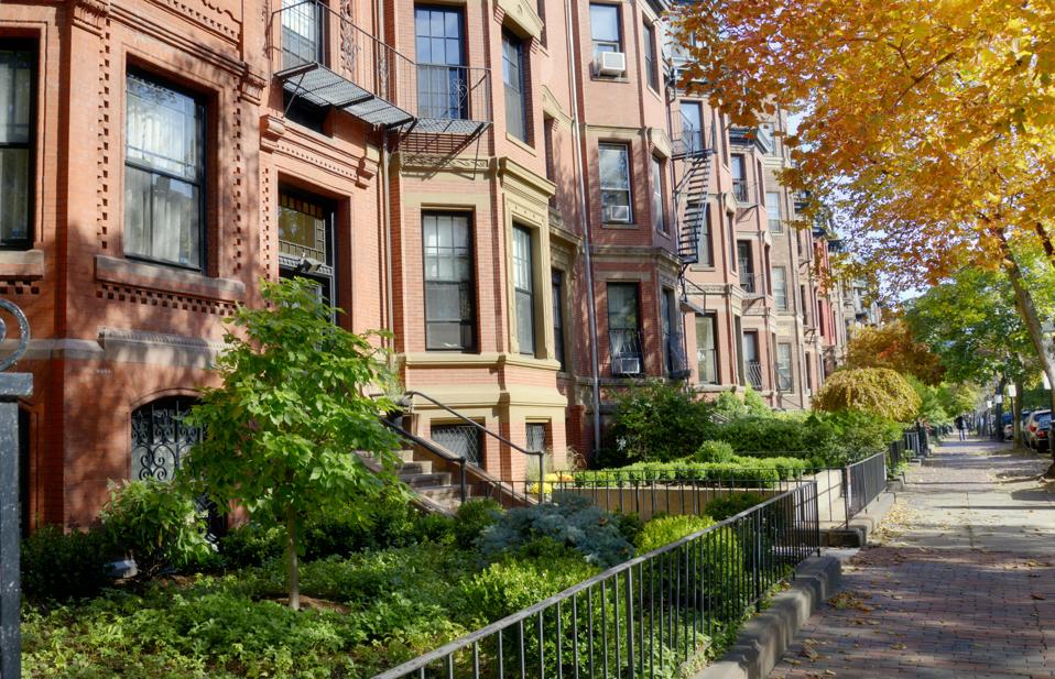 Brownstones, Back Bay, Boston.