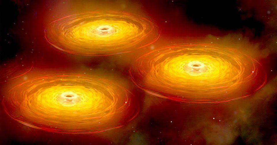 A three-body system will inherently develop chaos over long enough timescales.