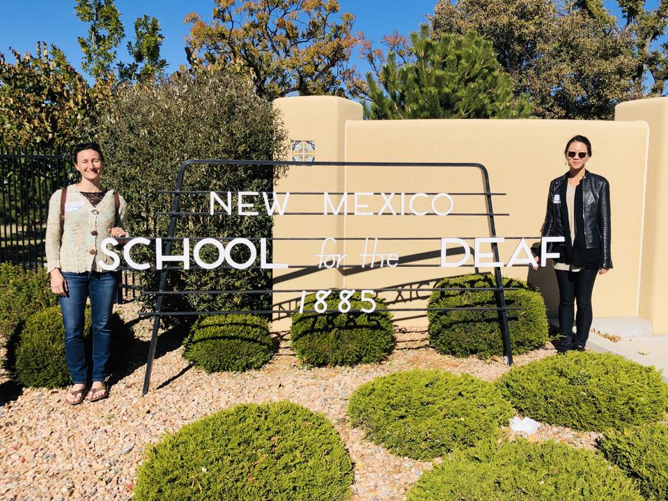 Gabriella at the New Mexico School for the Deaf, the site of AccesSOS’s pilot program