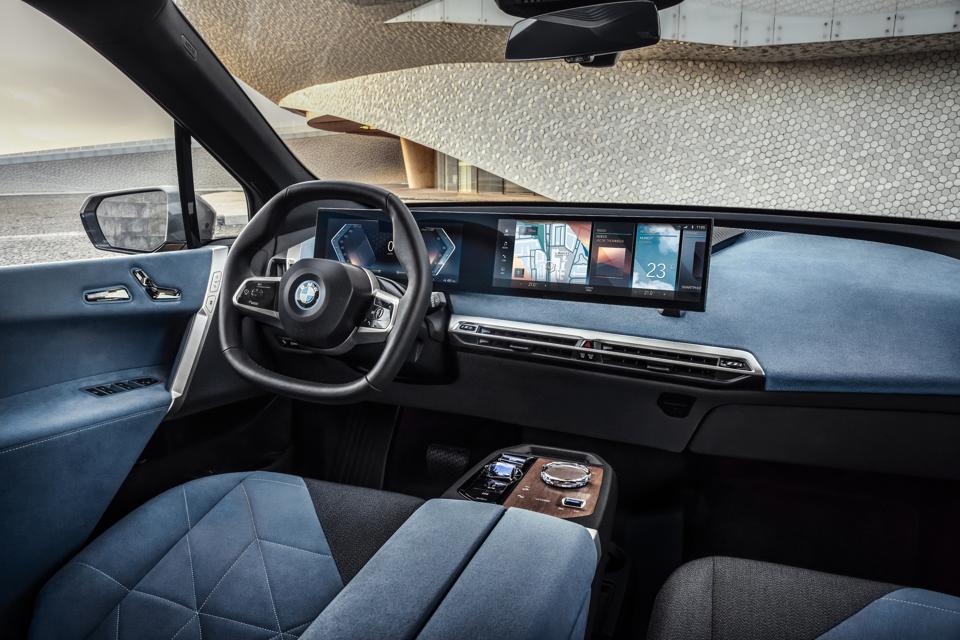 The BMW iX's exterior hides a beautifully considered interior design.