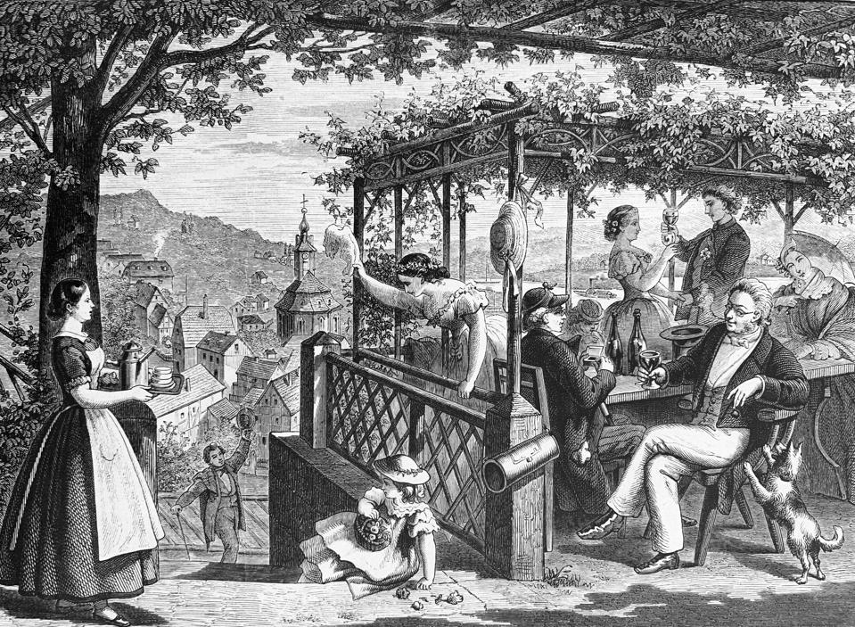 In the Loschwitz restaurant near Dresden