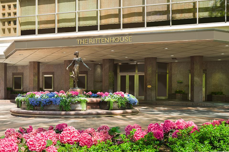 Building and flowers