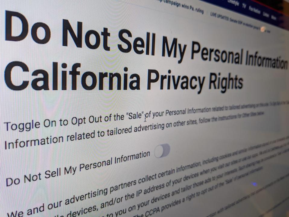 Here’s A Hint About How Few People Click Those “Do Not Sell My Personal