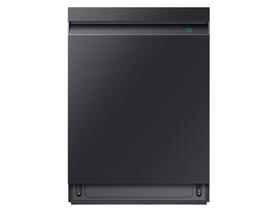 Samsung Linear Wash 39 dBA dishwasher in black stainless steel 