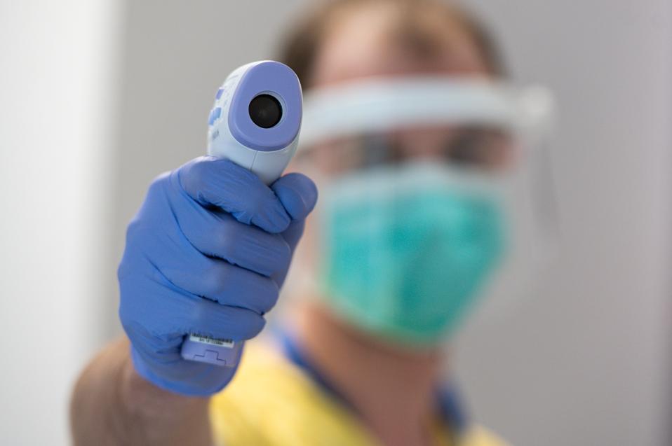 Temperature check during Covid