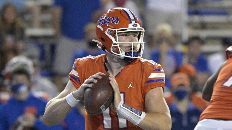 Florida Gators quarterback Kyle Trask against Arkansas on November 14. 2020.