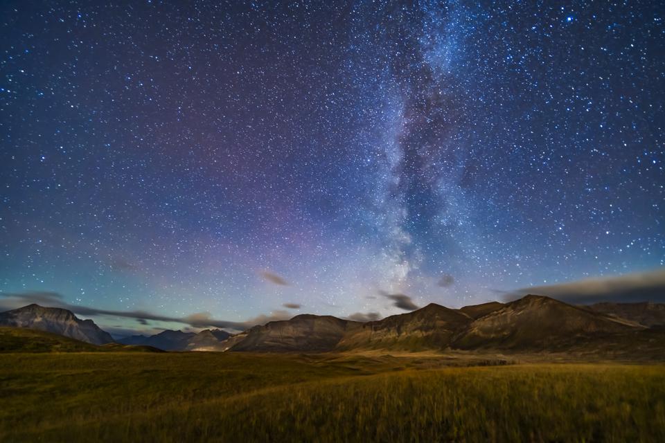 Moonstrike at Waterton Lakes dark sky park stars