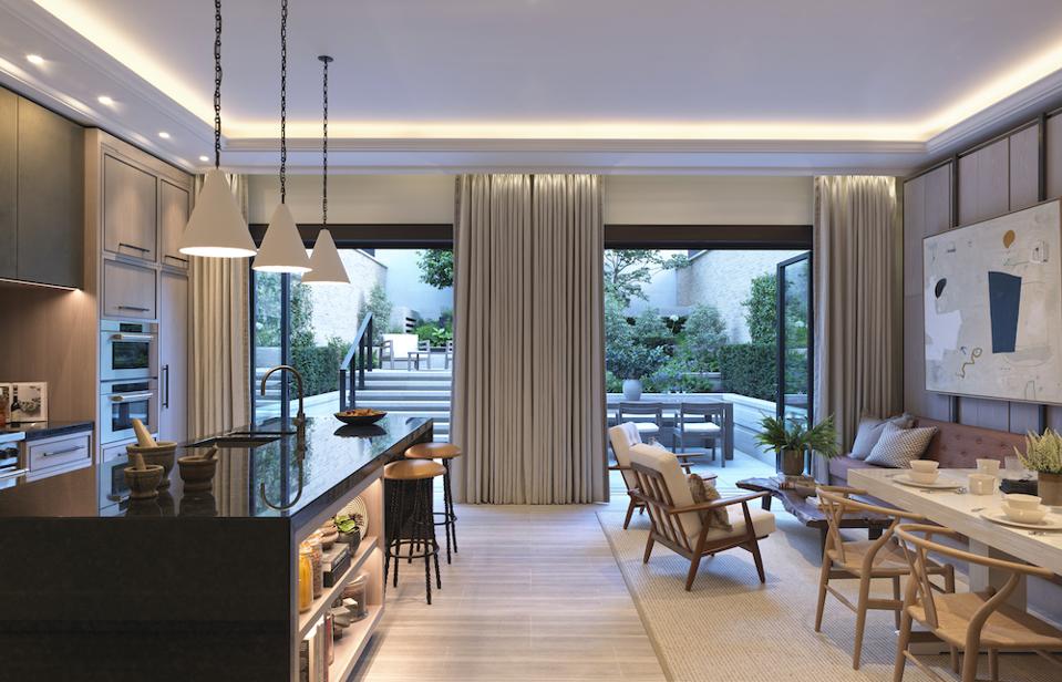 The interiors at 3 Mulberry, Chelsea Barracks, London luxury property