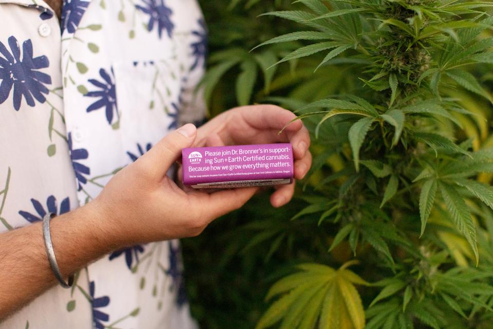 Dr. Bronner's, Sun+Earth Certified, organic cannabis, East Fork Cultivars, cannabis soap