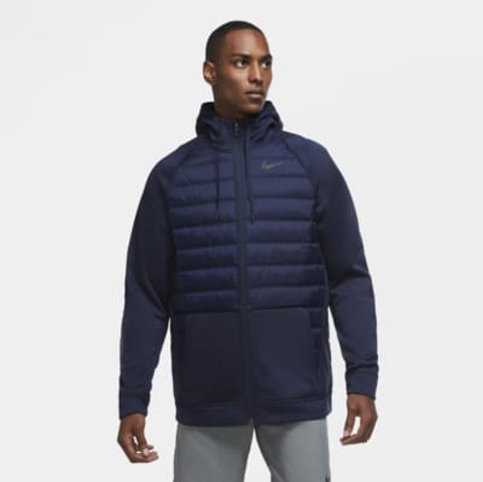 Nike training jacket in navy.