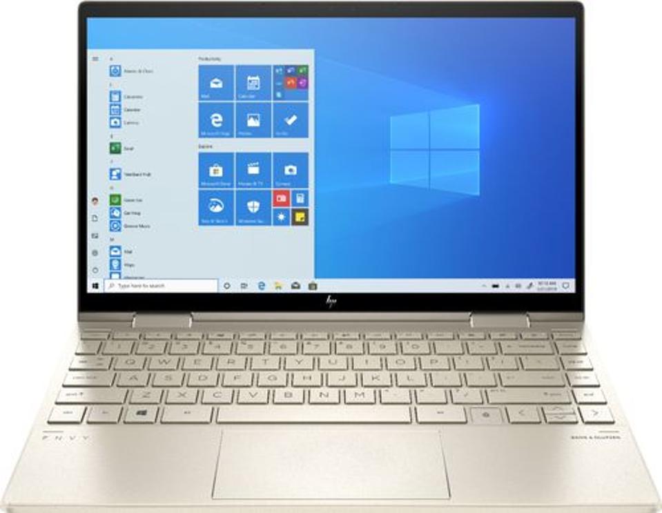 HP Envy x360 2-in-1 laptop running Windows 10