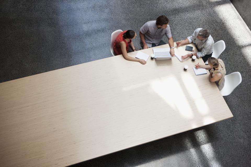 Business people meeting at conference table