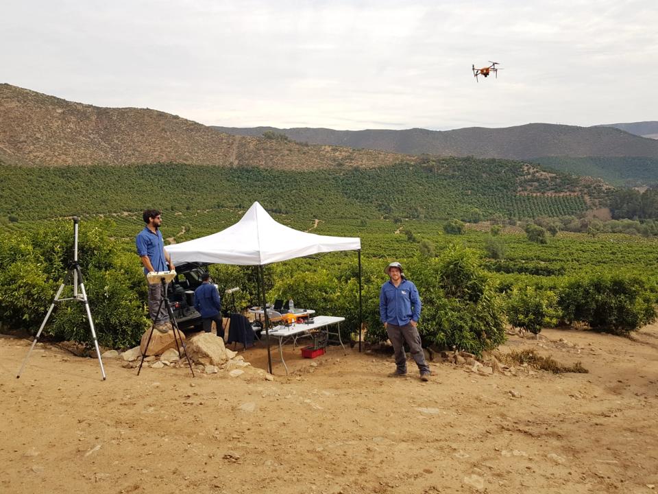 The SeeTree team doing surveyance on an avocado farm using drones.